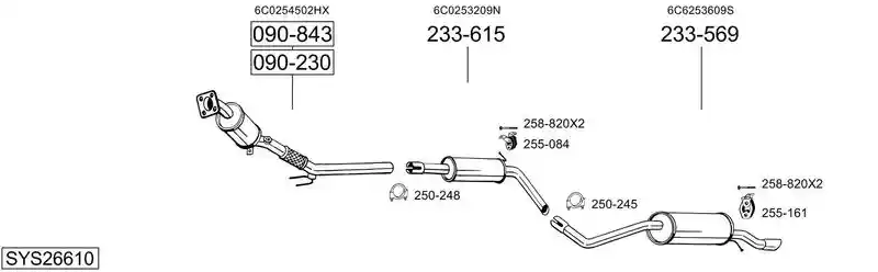BOSAL SYS26610