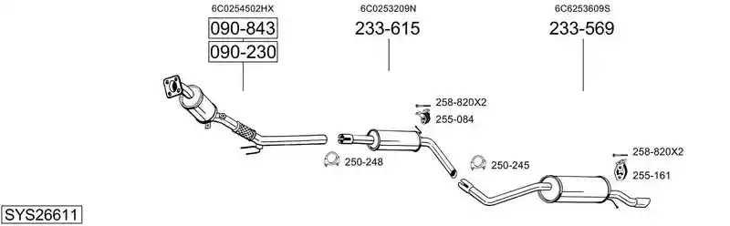 BOSAL SYS26611