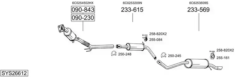 BOSAL SYS26612