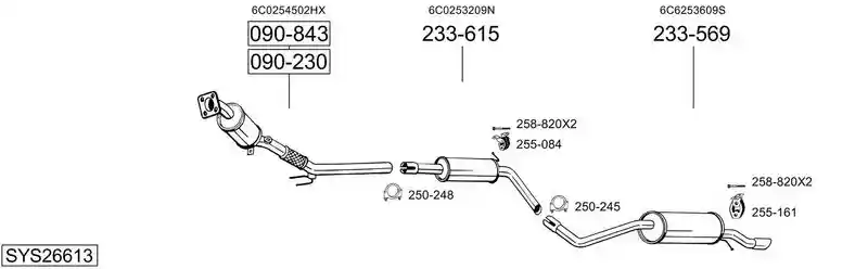 BOSAL SYS26613
