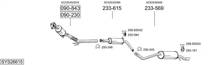 BOSAL SYS26615