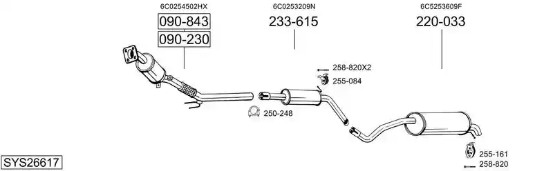 BOSAL SYS26617
