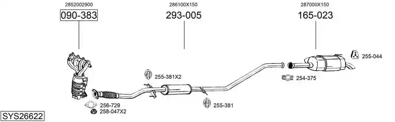 BOSAL SYS26622