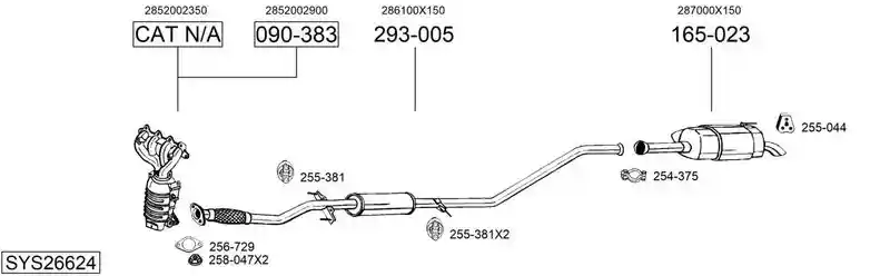 BOSAL SYS26624