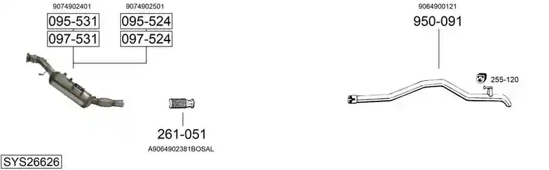 BOSAL SYS26626