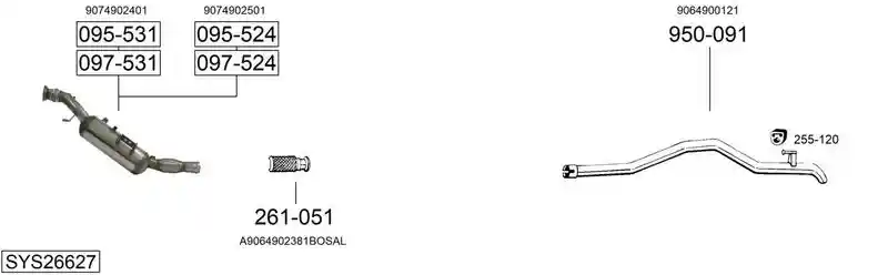BOSAL SYS26627