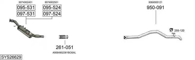 BOSAL SYS26629