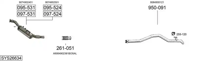 BOSAL SYS26634