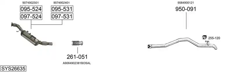BOSAL SYS26635