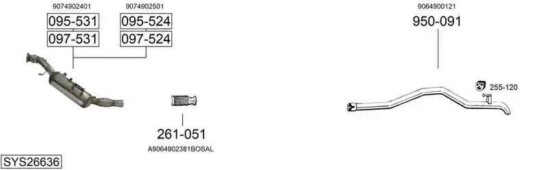 BOSAL SYS26636