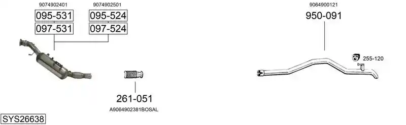 BOSAL SYS26638