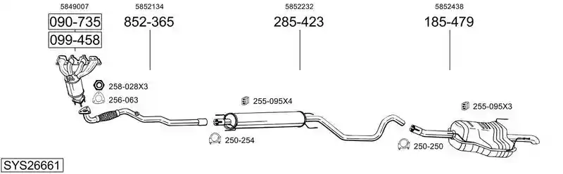 BOSAL SYS26661