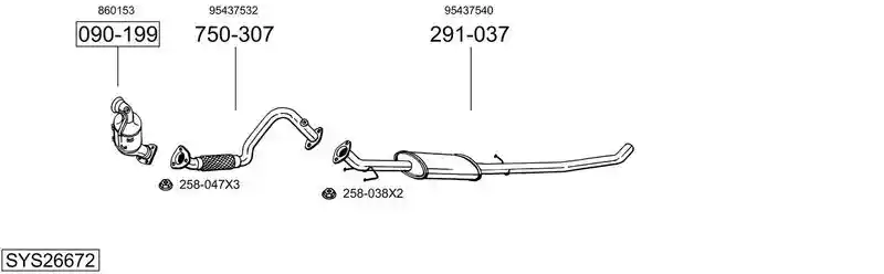 BOSAL SYS26672