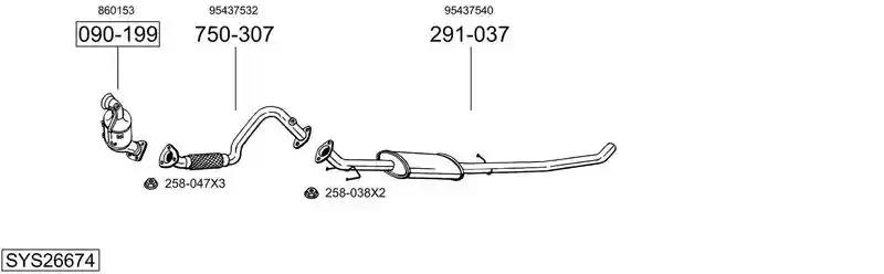 BOSAL SYS26674