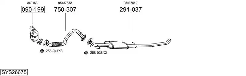 BOSAL SYS26675