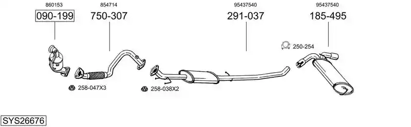BOSAL SYS26676
