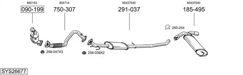 BOSAL SYS26677