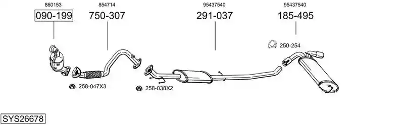BOSAL SYS26678