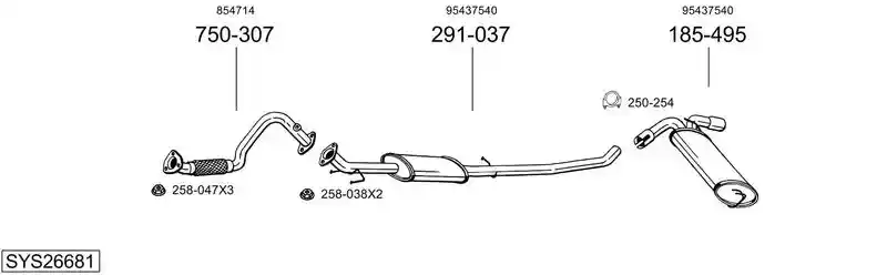BOSAL SYS26681