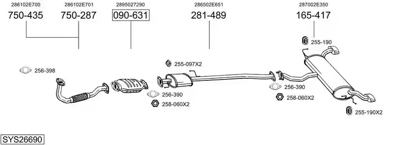 BOSAL SYS26690