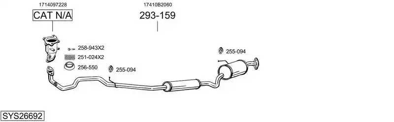 BOSAL SYS26692