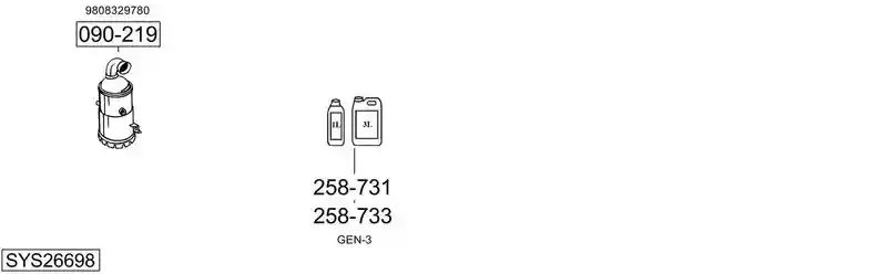 BOSAL SYS26698