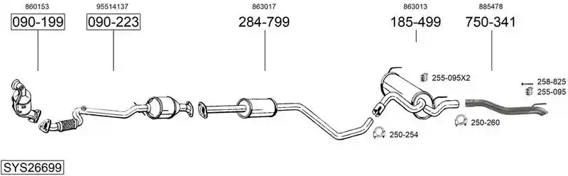 BOSAL SYS26699