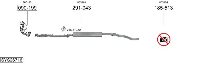 BOSAL SYS26716