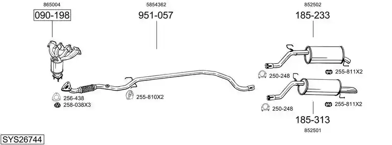 BOSAL SYS26744