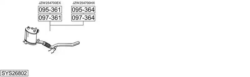 BOSAL SYS26802