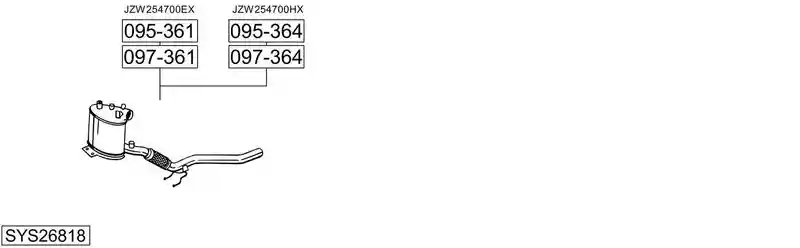BOSAL SYS26818