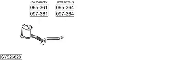 BOSAL SYS26828