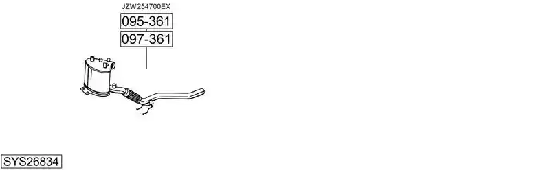 BOSAL SYS26834