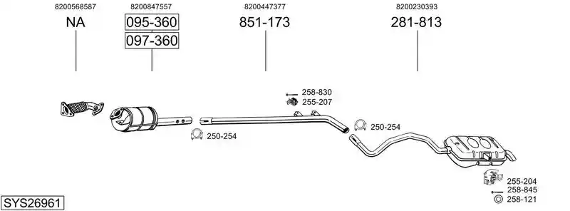 BOSAL SYS26961