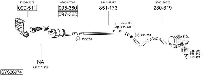 BOSAL SYS26974