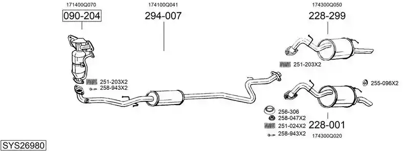 BOSAL SYS26980