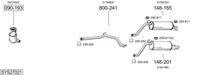 BOSAL SYS27021