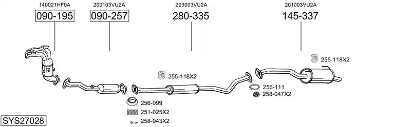 BOSAL SYS27028