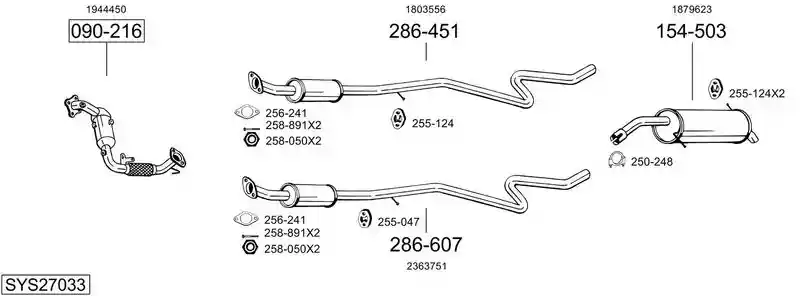 BOSAL SYS27033
