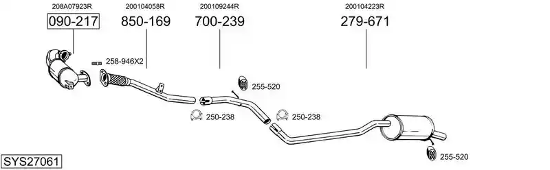 BOSAL SYS27061