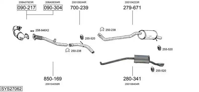 BOSAL SYS27062