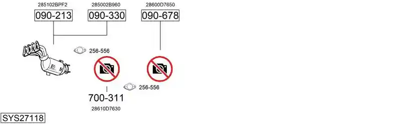 BOSAL SYS27118