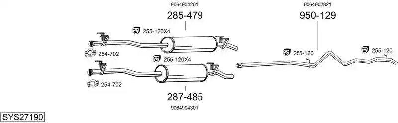 BOSAL SYS27190