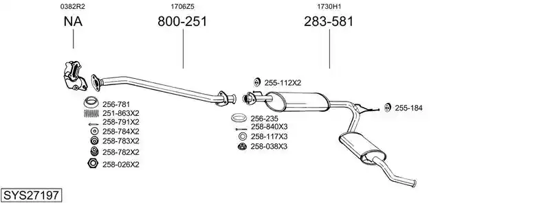 BOSAL SYS27197