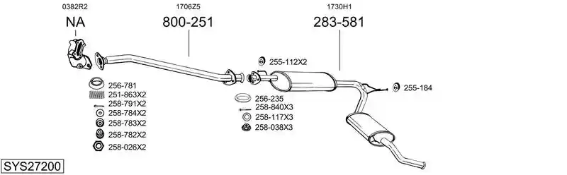 BOSAL SYS27200