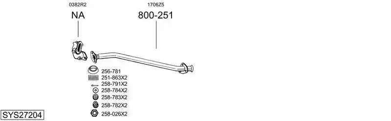 BOSAL SYS27204