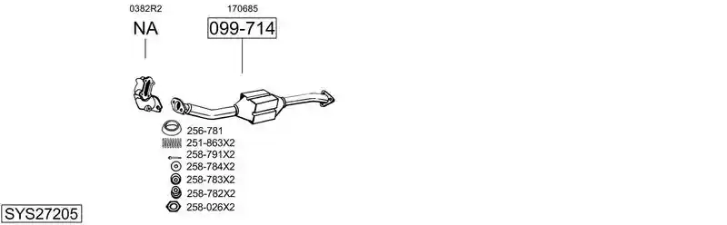 BOSAL SYS27205