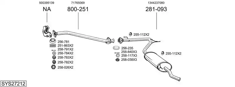BOSAL SYS27212