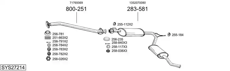 BOSAL SYS27214