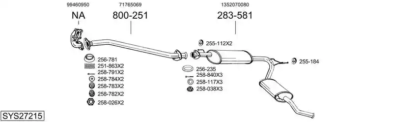 BOSAL SYS27215